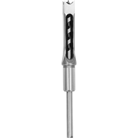 Mèche à mortaiser réglable en acier haute résistance pour assemblages bois, fraise carrée 16mm pour perceuse