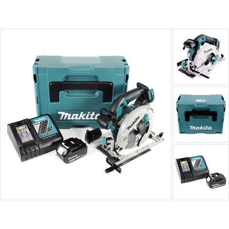 Makita DHS 680 RMJ1 Akku Handkreissäge 18 V 165 mm Brushless + 1x Akku 4,0 Ah + Ladegerät + Makpac