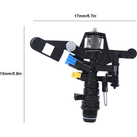 Buse d'arrosage rotative pour jardin et pelouse, filetage mâle G3/4 (1/5)
