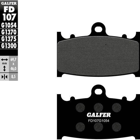 PASTILLAS DE FRENO GALFER KH158 SEMIMETÁLICAS