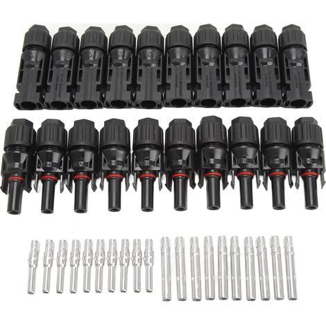 10 Paar 1000V 30A Stecker/Buchse PPO IP67 wasserdichte Solarmodulstecker für Solarenergieprojekte (1/5)
