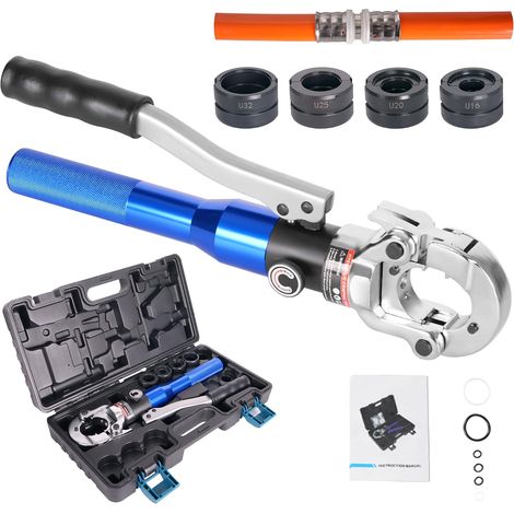 Pince à sertir - Profil U 16, 20, 25, 32 - Pour tube composite avec raccords du profil U - Inserts de mâchoires U16, U20, U25, U32 avec (1/5)