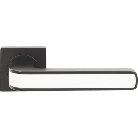 DOMINO Poignée de porte AXE-QR Noir/Blanc Poignée Sans rosace Noir et blanc (1/5)