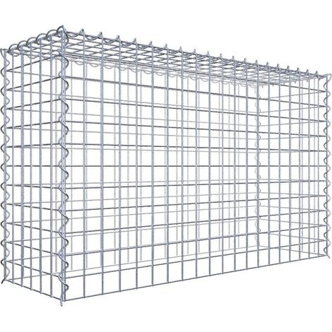 Gabiondeco - Gabion - Element de prolongation en hauteur 100 cm x 60 cm x 30 cm (L x H x P). maille 5 x 5 cm. Spirale. Attention : il manque une grille - Made in Germany (1/5)