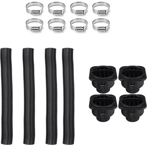 Kit de conduit de chauffage à air pulsé diesel 4 trous (4 x 42 mm) et 4 sorties d'aération (1/5)
