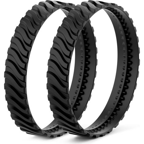Lot de 2 bandes de roulement de rechange pour nettoyeur de piscine Durables, résistantes à l'usure et au vieillissement (1/2)