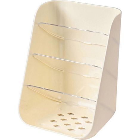 Porte-stylo de bureau pour étudiants, organiseur de fournitures scolaires, étagère inclinée transparente, organisateur multifonctionnel pour salle de bain B (1/5)