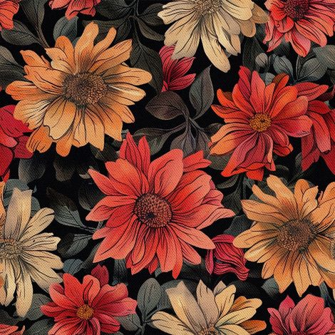 Tela decorativa para exteriores Oxford - Motiv Blumen I DX5177 (1/5)