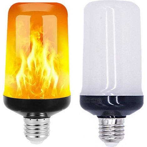E27 Gelblicht, Raumflammenlampe, E27 LED-Lampe mit Flammeneffekt, 4 l