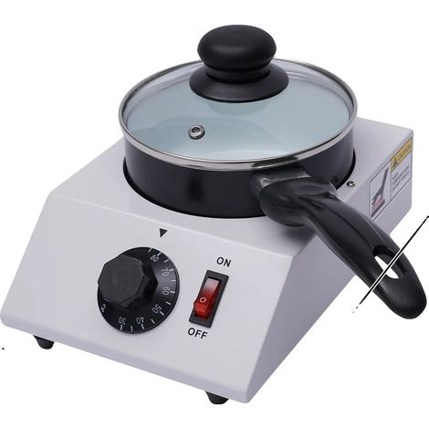 Fundidor de chocolate, control de temperatura, diseño eficiente, blanco. (1/2)