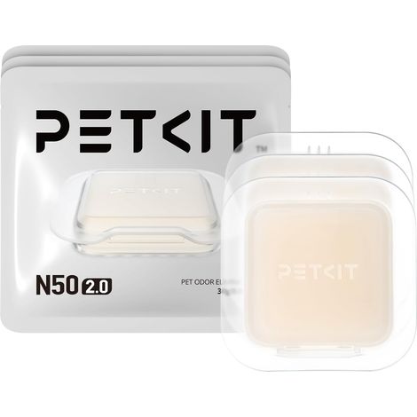 Petkit – Bac à litière désodorisant autonettoyant pour chat – Parfum longue durée – Non irritant et durable – Lot de 3 cubes N50 2.0