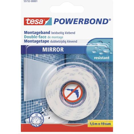 Nastro adesivo trasparente Tesa Powerbond 19 mm x 1,5 m (1/4)
