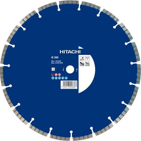 Disque diamant Ø300 al.25,4 seg.10 type béton Standard LASER HIKOKI 773009