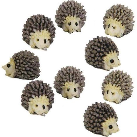 10pcs Miniature Hrisson Ornements Micro Fe Jardin Mini Dollhouse Paysage Dcoration Cadeau Pour Les Enfants (1/5)