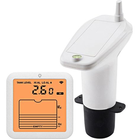 Capteur De Niveau d'eau pour Réservoirs  Moniteur De Niveau d'eau Ultrasonique  Détecteur Multifonctionnel Compteur à Affichage Numérique