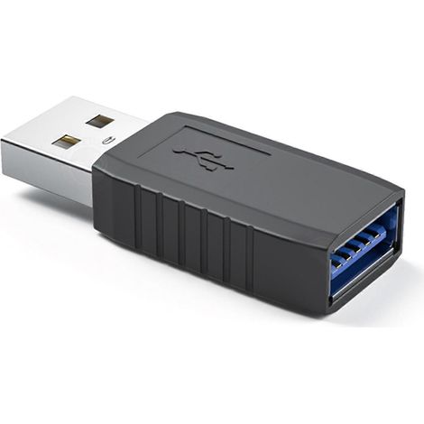 Adaptateur USB 3.0 mâle vers femelle à angle droit 90°, convertisseur de connecteur rapide USB 3.0 droit, rallonge coudée haut/bas/gauche/droite (1/5)