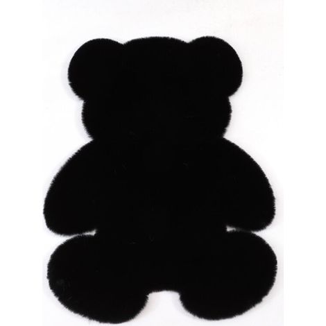 Tapis d'intérieur ours - 45 cm x 60 cm - Noir - Tapis d'intérieur ours - 45 cm x 60 cm - Noir (1/5)