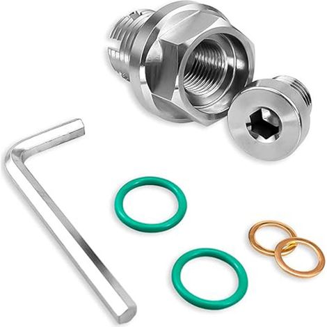 Kit de réparation de vis de vidange en acier inoxydable avec filetage M12x1,25 pour carter d’huile – vis autotaraudeuses pour réparation de filetages abîmés dengyankun
