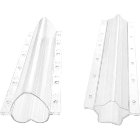Lot de 2 moules de façonnage pour concombres — Moules transparents en plastique pour modeler fruits et légumes de jardin (1/5)