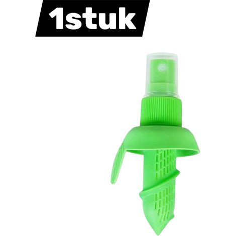 Presse citron manuel vert avec vaporisateur portable pour fruits et jus de pastèque accessoire de cuisine pratique pour extraire et pulvériser le jus directement sur les aliments (1/5)