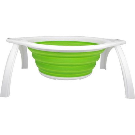 Panier de Drainage Pliable pour Légumes et Fruits avec Support Pied et Poignée - Passoire de Cuisine Rétractable pour Lavage Alimentaire (1/4)