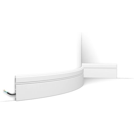 Plinthe flexible et moderne avec cannelures SX105F - L200 x H10,8 x l1,3 cm - ORAC DECOR (1/5)