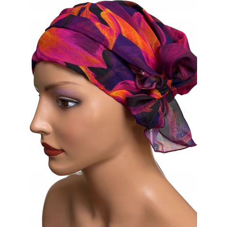Pañuelo para la cabeza Maja 350 para mujer, ideal para primavera y verano, también después de la quimioterapia. (1/5)
