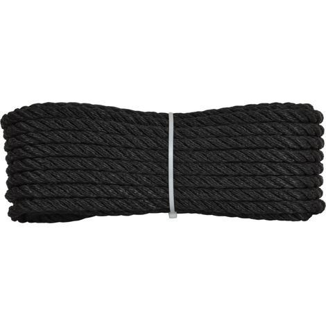 Corderie Italiane 006004233, Gherlino cima per ormeggio, diametro 12 mm, 10 mt, nero (1/3)