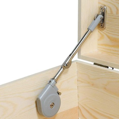 Accessoires de porte coulissante Le couvercle reste ouvert à 105 degrés, avec fermeture en douceur, dispositif de retenue du couvercle du coffre à jouets et portes à charnières à ouverture supérieure,