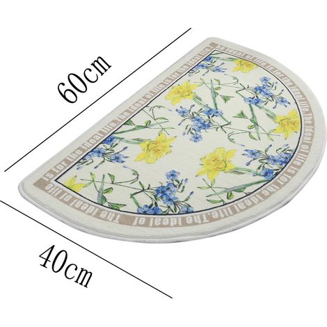 Tapis De Bain - Anti-dérapant - En Imitation Cachemire - Pour Salle De Bain Cuisine Entrée - 1 Pièce (1/5)