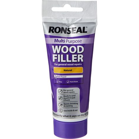 Ronseal 33635 Multipurpose Wood Filler Tube Natural 100g RSLMPWFN100G (1/3)