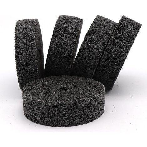 Set mit 5 schnell austauschbaren Faserpolierscheiben. 7,6 cm (3 Zoll) Ersatz-Faserpolierscheibe für Tischpolier-/Schleifmaschinen, mit Polierscheibenloch. (1/4)