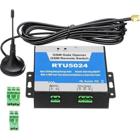 GSM-Toröffner mit Fernbedienung (Ein/Aus), Steuerung per kostenlosem Anruf und SMS, kompatibel mit den Frequenzen 850/900/1800/1900 MHz. (1/5)