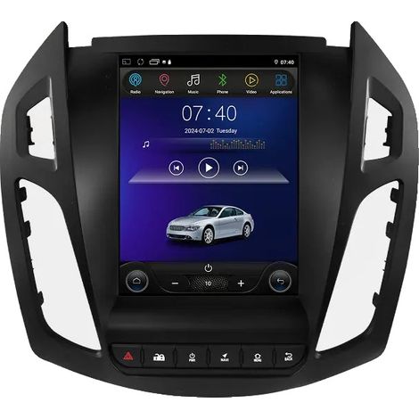 Reproductor multimedia para coche, pantalla táctil, compatibilidad con smartphones, compatible con Ford Transit Tourneo Connect 2013-2018, audio GPS para coche, cámara trasera P1 AIPro (1/2)