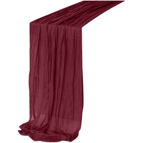 90x180Chemin de table en coton épais de plusieurs centimètres, idéal pour les décorations de mariage, de fêtes et d'anniversaires (1/5)
