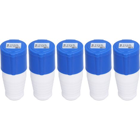 Lot de 5 connecteurs industriels à prise haute conductivité, conception anti-chute, robustes, 220 V à 250 V. (1/5)
