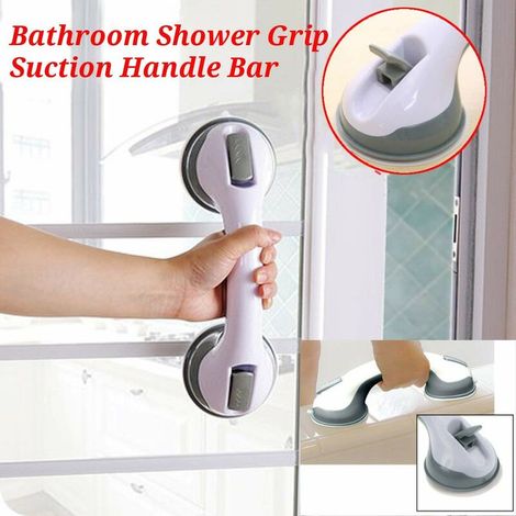Barre d'appui à ventouse pour salle de bain, toilettes, douche, baignoire, poignée de douche, main courante pour la sécurité des personnes âgées-AquaForge (1/5)