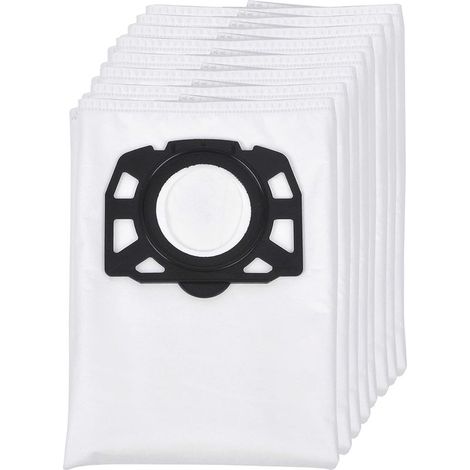 Lot de 8 sacs filtrants en non-tissé de rechange pour aspirateur eau et poussière Kärcher WD4 WD5/Premium/MV4/MK5/MV6 (1/5)