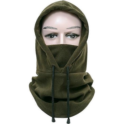 Motorfiets bivakmuts voor mannen en vrouwen, winter gezichtsmasker, multifunctionele fleece bivakmuts voor motorrijden, koud weer, skiën, wandelen, kamperen en outdooractiviteiten. (1/5)
