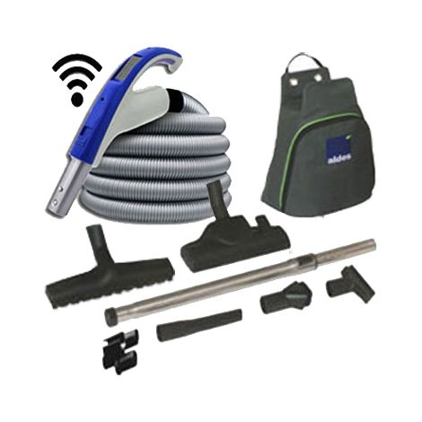 Set de nettoyage 8 accessoires + 1 flexible avec poignée marche/arrêt à télécommande intégrée 915 (Émetteur seul) - longueur au choix (de 8 à 12m) - 11m