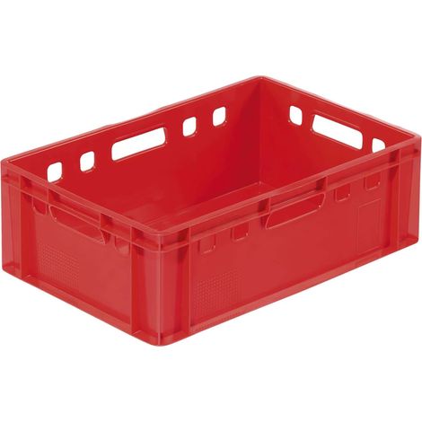 Eurofleischbehälter E2 60x40x20 rot (1/2)