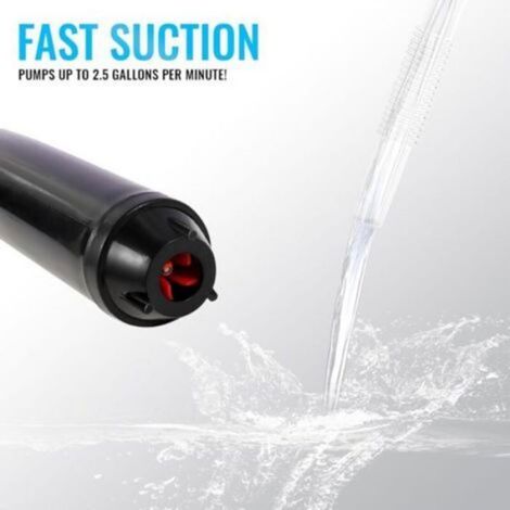 Pompe de transfert liquide sur batterie, siphon électrique portatif 9,5 L/min, pour carburant, eau, gaz, réservoir à poissons (1/5)