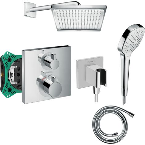 Columna de ducha empotrable termostática HANSGROHE Crometta E 240 cromada