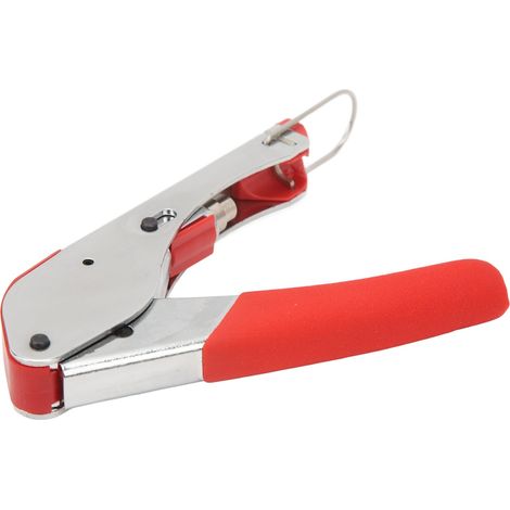 Crimpzange für Koaxialkabel, Abisolierzange mit F-Stecker für RG59 und RG6 (1/5)