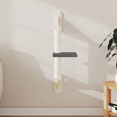 vidaXL Árbol rascador para gatos de pared gris oscuro 85,5 cm (1/5)