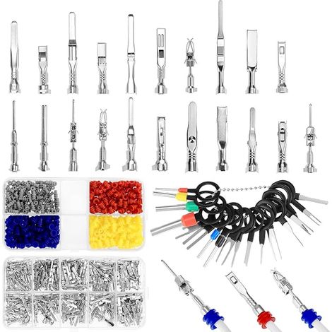 Cable Connector Kit Cable Terminals Insulated Sleeving Needle Pullers for Automobile Motorcycle ATV Electricity (1/5)