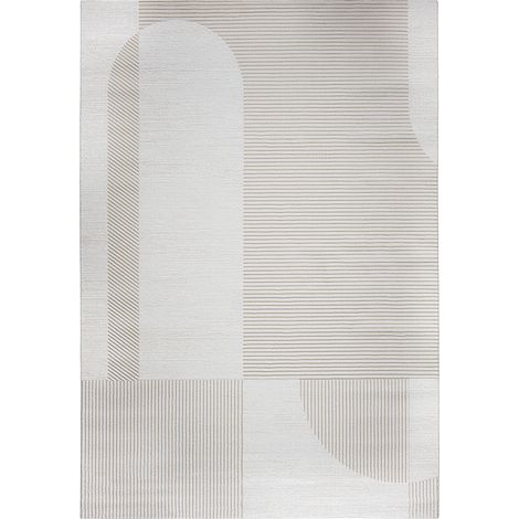 Grande Tappeto dal Design Contemporaneo e Moderno - Beige (290x200 cm) - Spere Beige -