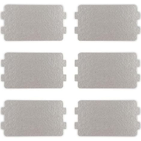 6 pièces Plaque Mica Micro Ondes, Feuille de Mica 6.4 × 11.7 cm Plaque à Micro-ondes Universelle, Couvercle de Guide D'ondes Hyperfréquences pour Réparation de Four à Micro-Ondes (1/5)