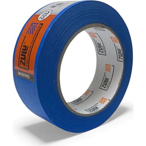 Zulu Precision Outdoor Blue Painters Masking Tape - 38mm x 50m (6 months), 1 Pack