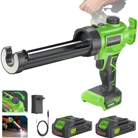 Elektrische Heißklebepistole, 1500 mAh Akku, 18-24V Spannung, 250 kg Schubkraft, ergonomisches Design, triggergesteuert (1/5)